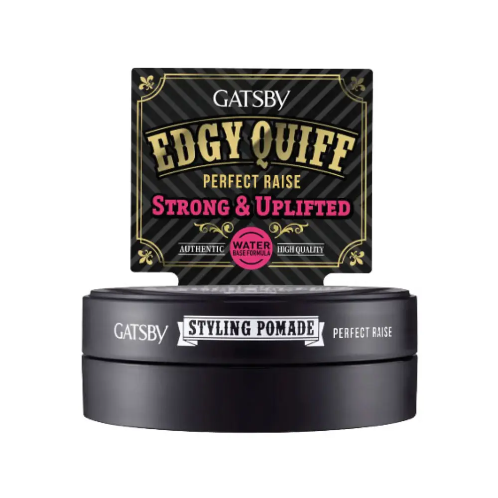 Sáp Vuốt Tóc Tạo Kiểu, Styling Pomade, Edgy Quiff Perfect Raise (75g) - GATSBY