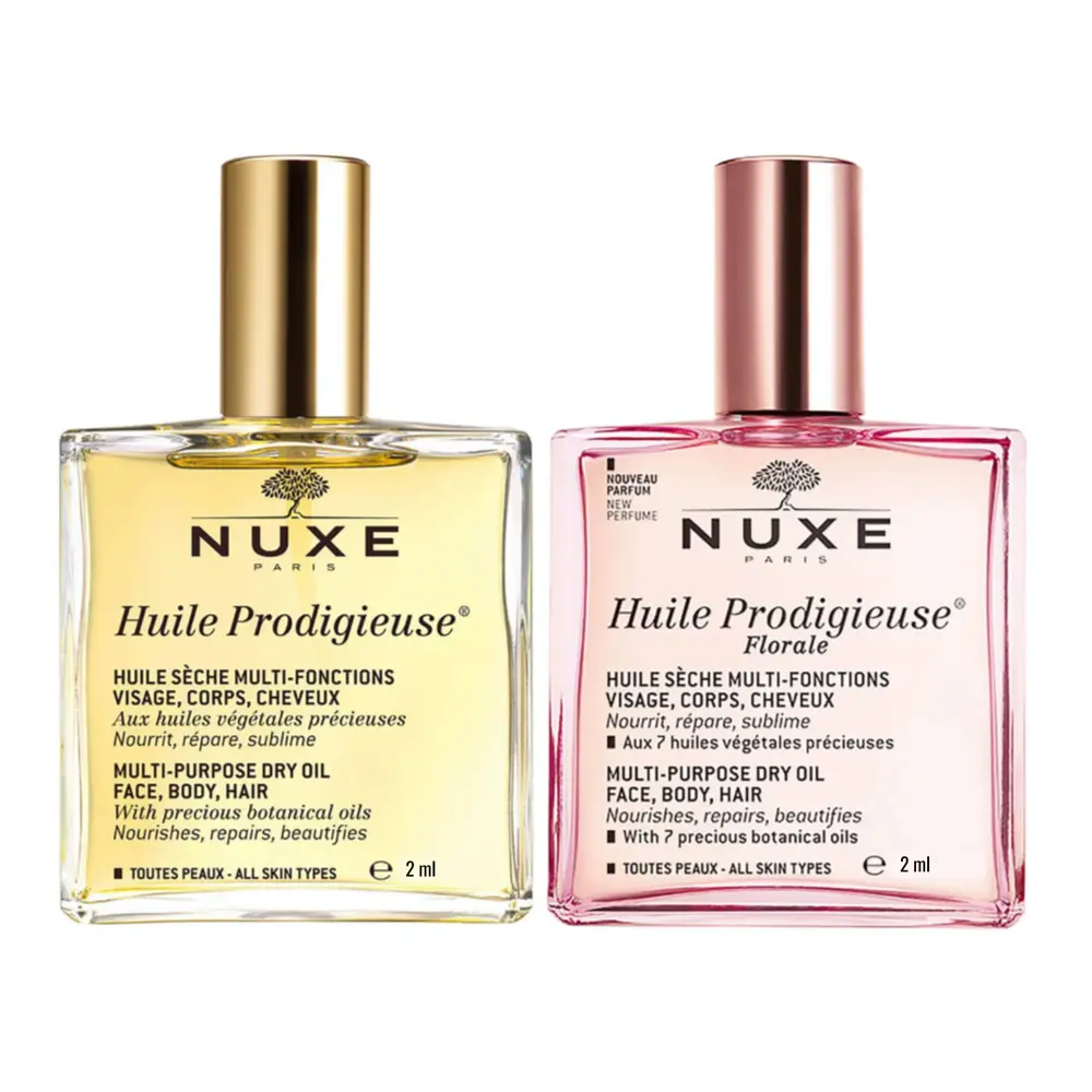 Sample Dầu Dưỡng Da, Huile Prodigieuse, Multi-Purpose Dy Oil Face, Body, Hair, 0.06 fl oz (2ml) - NUXE