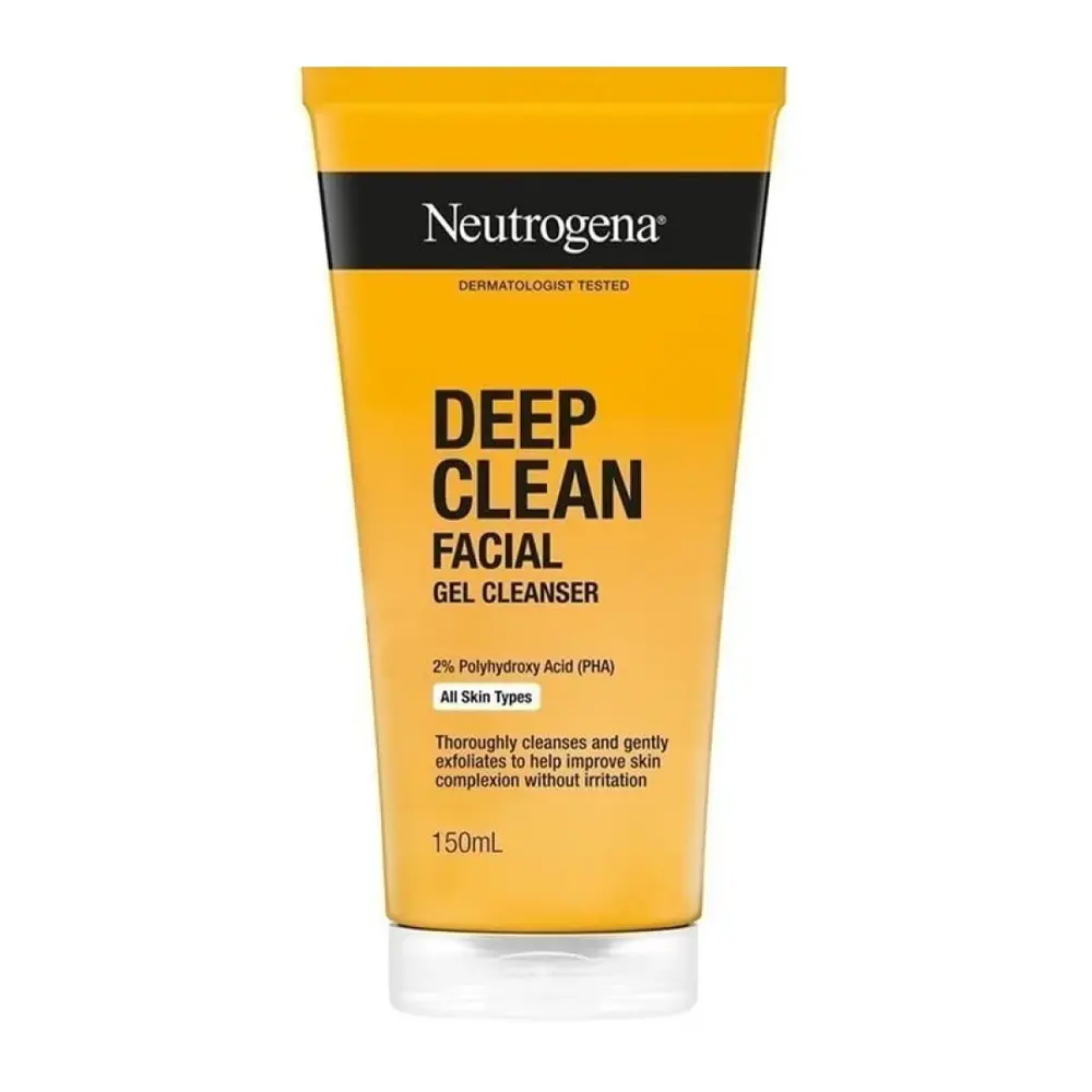 Sữa Rửa Mặt Làm Sạch Sâu, Deep Clean, Facial Gel Cleanser, All Skin Types (150ml) - NEUTROGENA