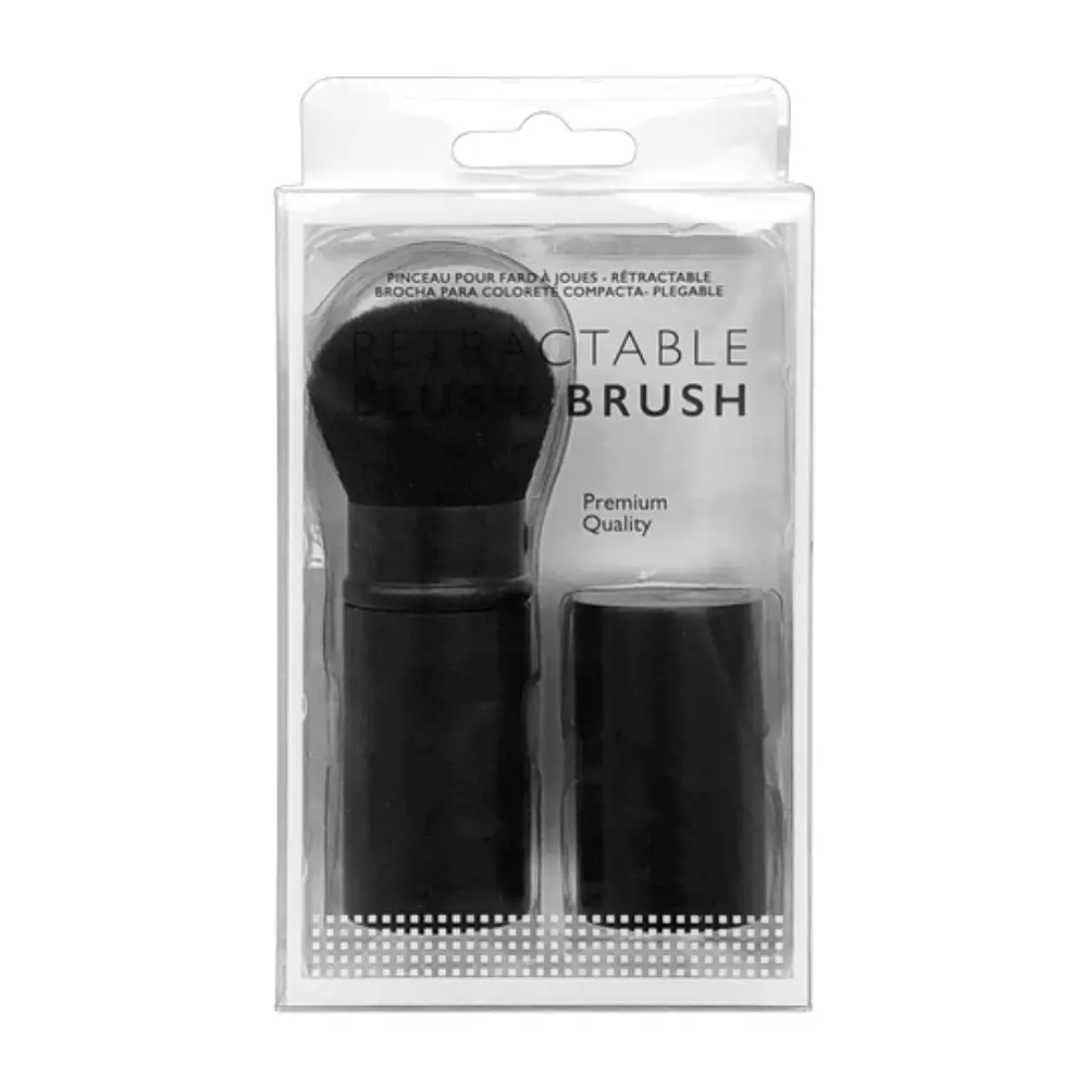 Cọ Trang Điểm Đầu Tròn Đánh Má Hồng Có Nắp, Retractable Blush Brush (3 x 10cm) - UNCLE BILLS