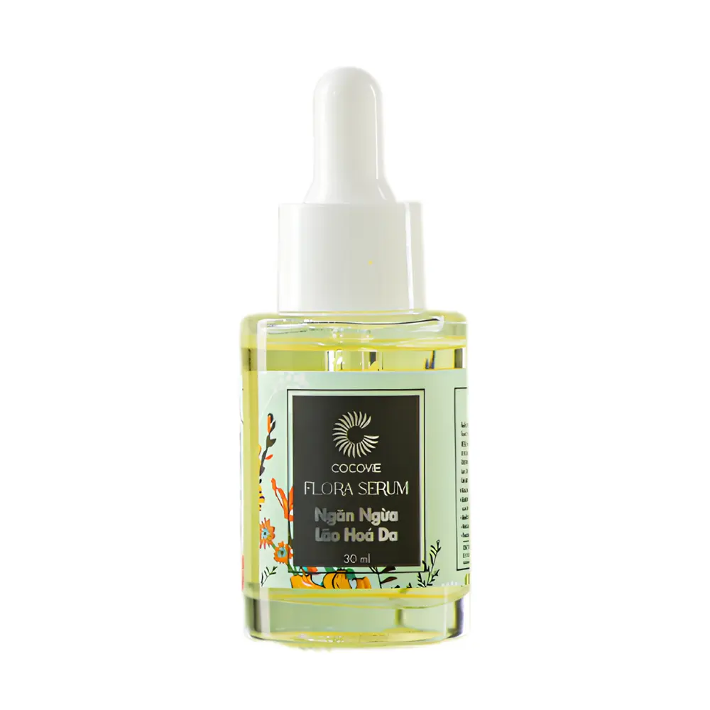 Tinh Dầu Dừa Hoa Mộc Quế Ngăn Ngừa Lão Hóa Da, Flora Serum, Flower Fragrance Coconut Essential Oil (30ml) - COCOVIE