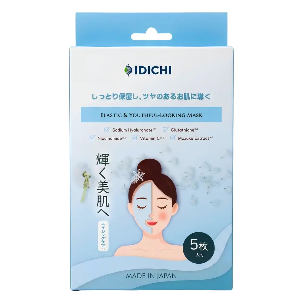 Mặt Nạ Giúp Nâng Cơ & Chống Lão Hóa, Elastic & Youthful-Looking Mask, 5 Cái (125ml) - IDICHI