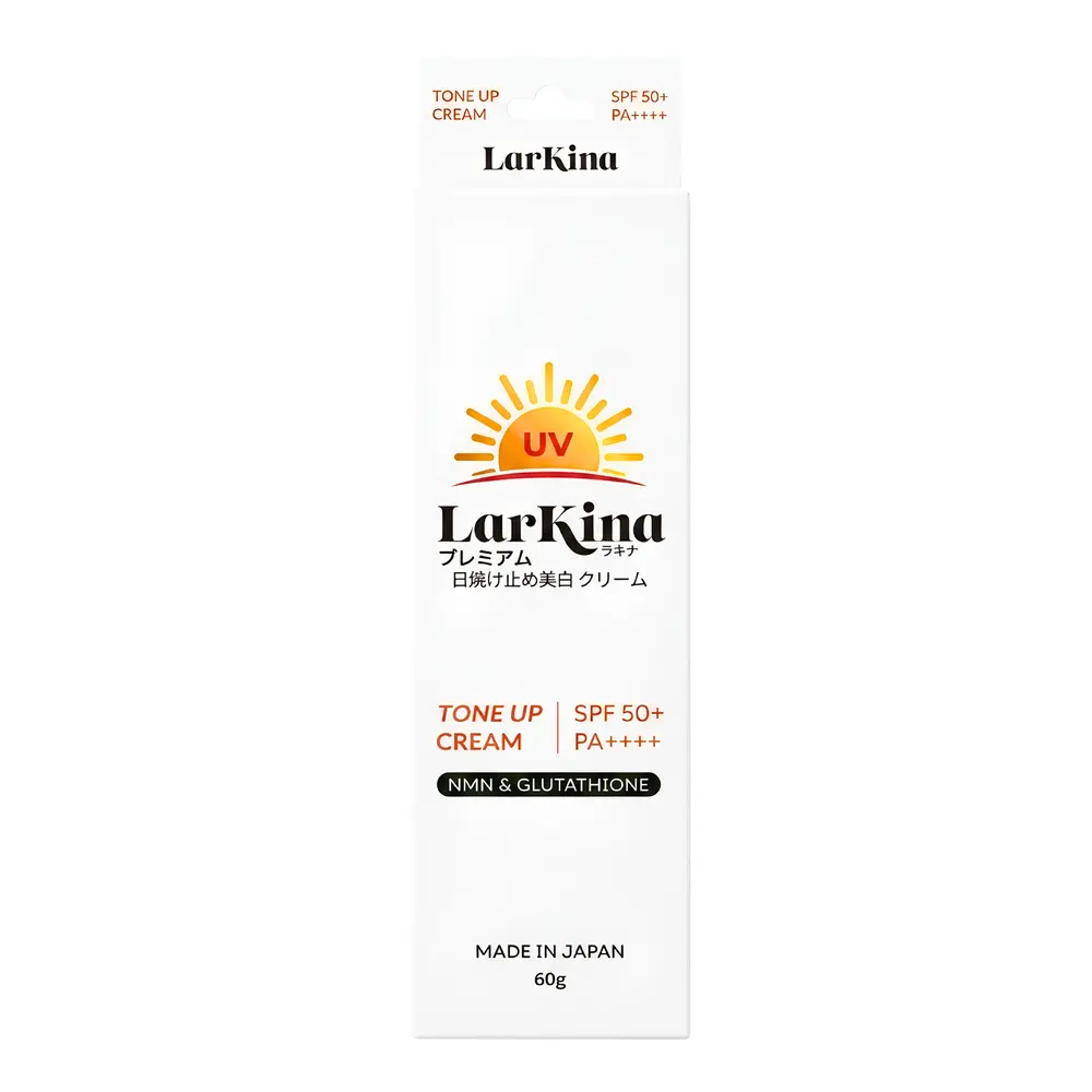 Kem Chống Nắng Nâng Tông, NMN & Glutathione Tone Up Cream, SPF 50+, PA++++ (60g) - LARKINA