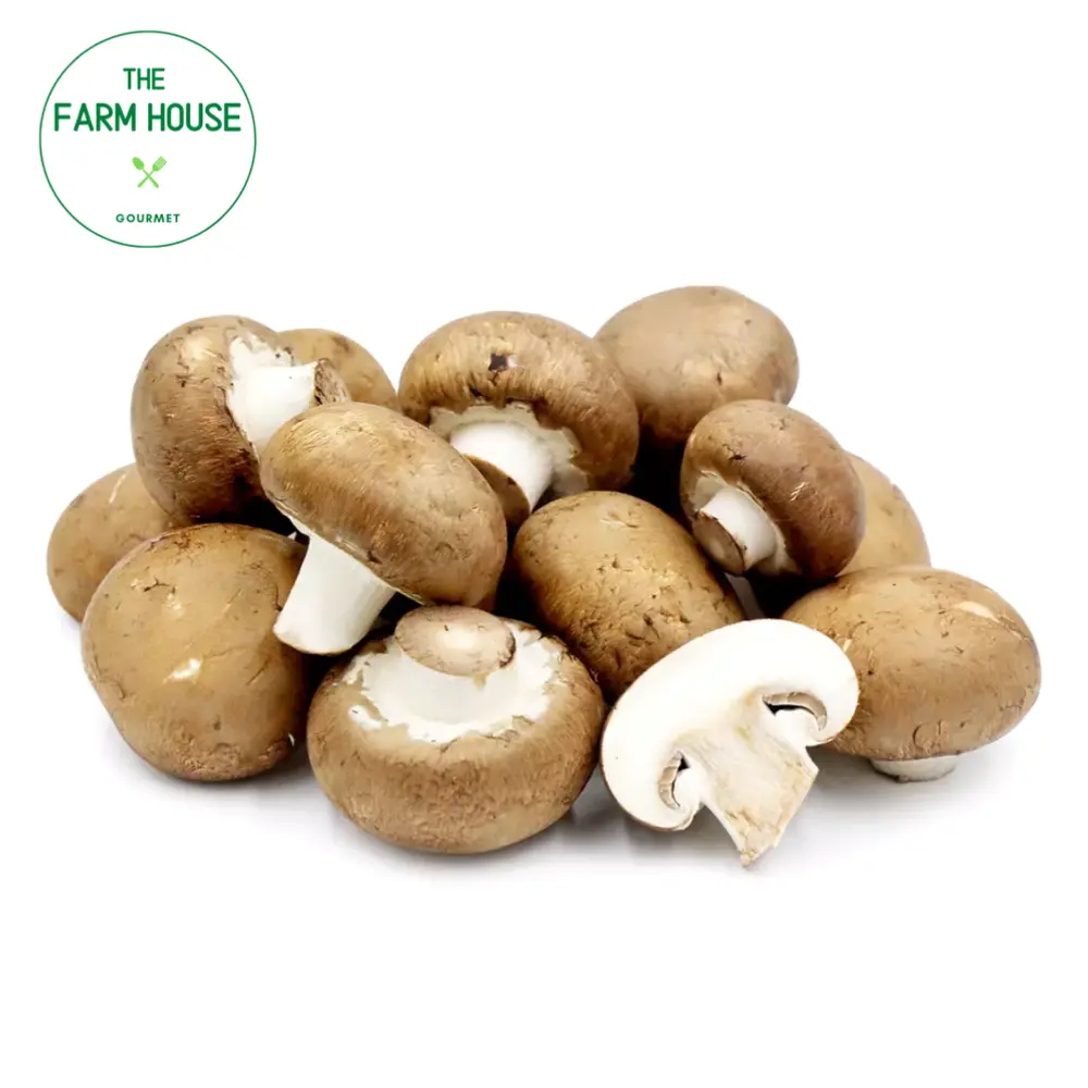 Nấm Mỡ Nâu - Brown Button Mushroom - THE FARM HOUSE