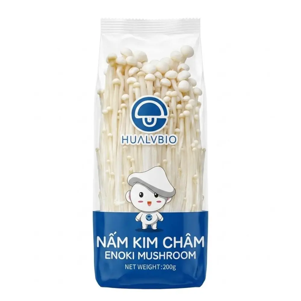 Nấm Kim Châm - Enoki Mushroom (200g) - HUALVBIO