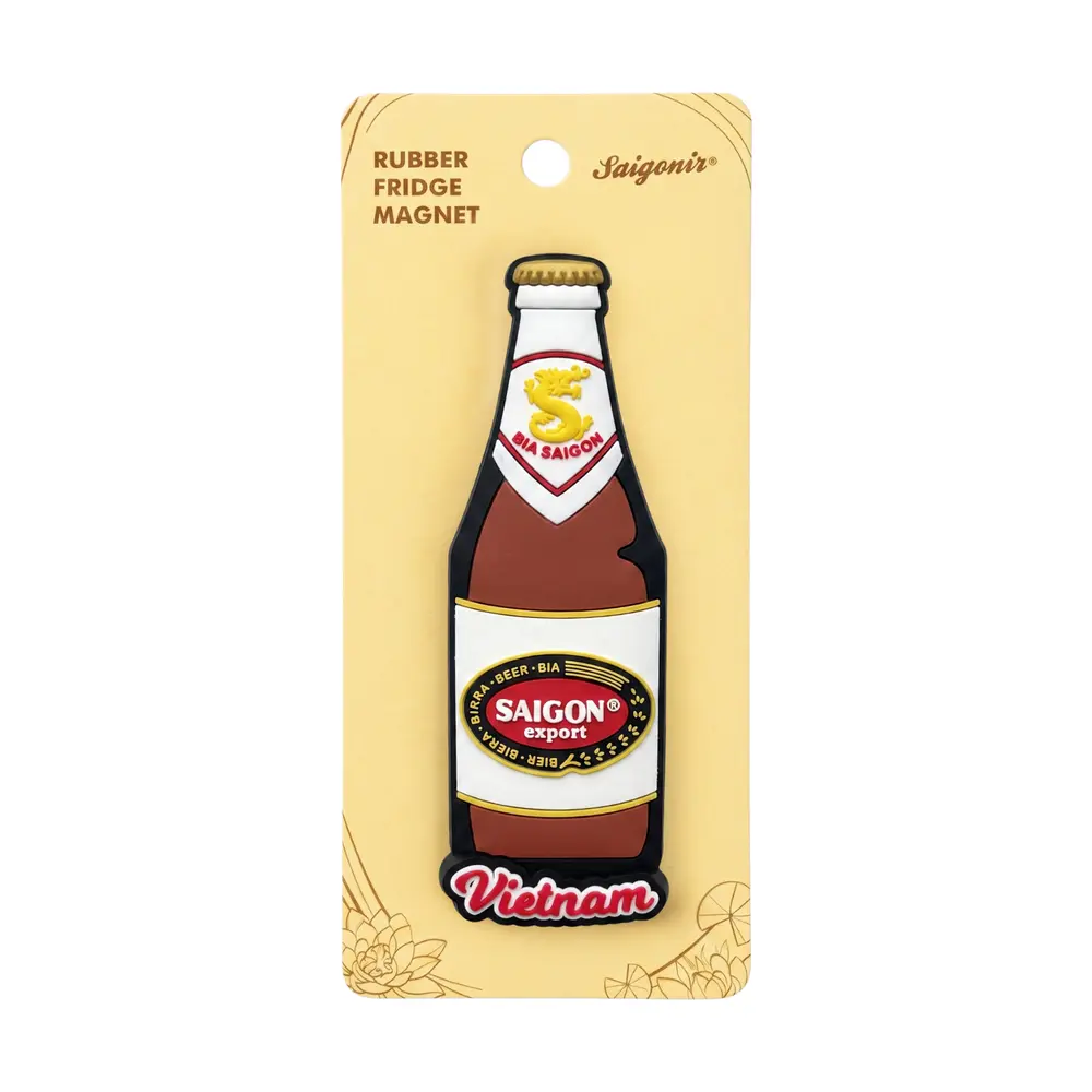Nam Châm Lưu Niệm Bia Sai Gòn Đỏ, Fridge Magnet 'Red Saigon Beer', Size M - SANNY SOUVENIR