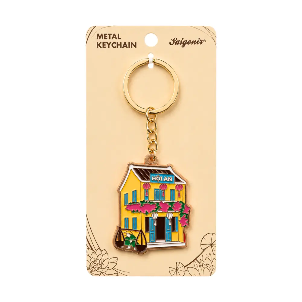 Móc Khóa Kim Loại Nhà Cổ Hội An, Metal Keychain 'Hoi An Old House' - SANNY SOUVENIR