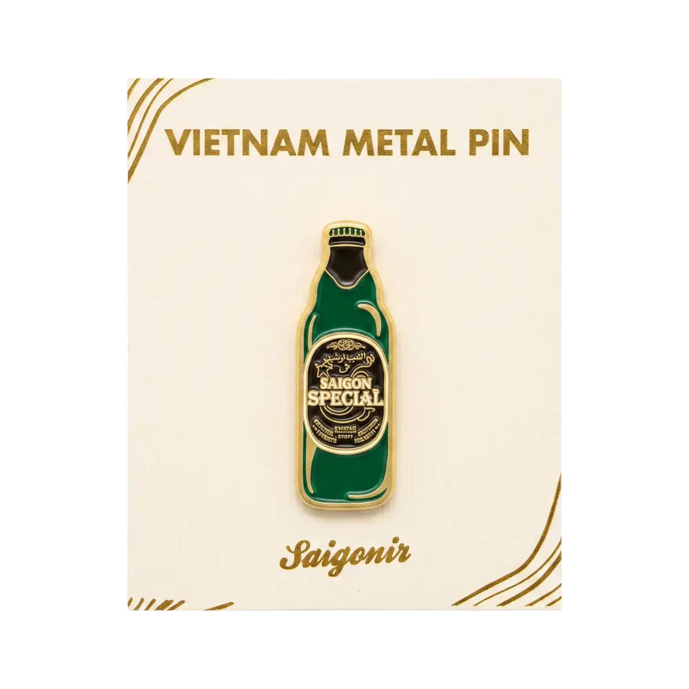Huy Hiệu Kim Loại Chai Bia Saigon, Metal Pin Badge 'Special Saigon Beer' - SANNY SOUVENIR