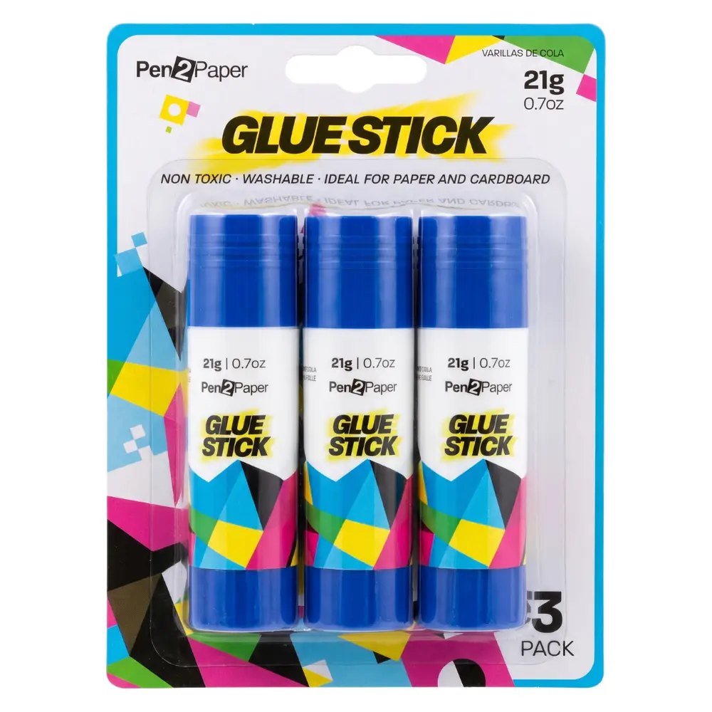 Hồ Dán Khô, Pen2Paper, Glue Stick, 3 Ống, 2.1 oz (63g) - UNCLE BILLS