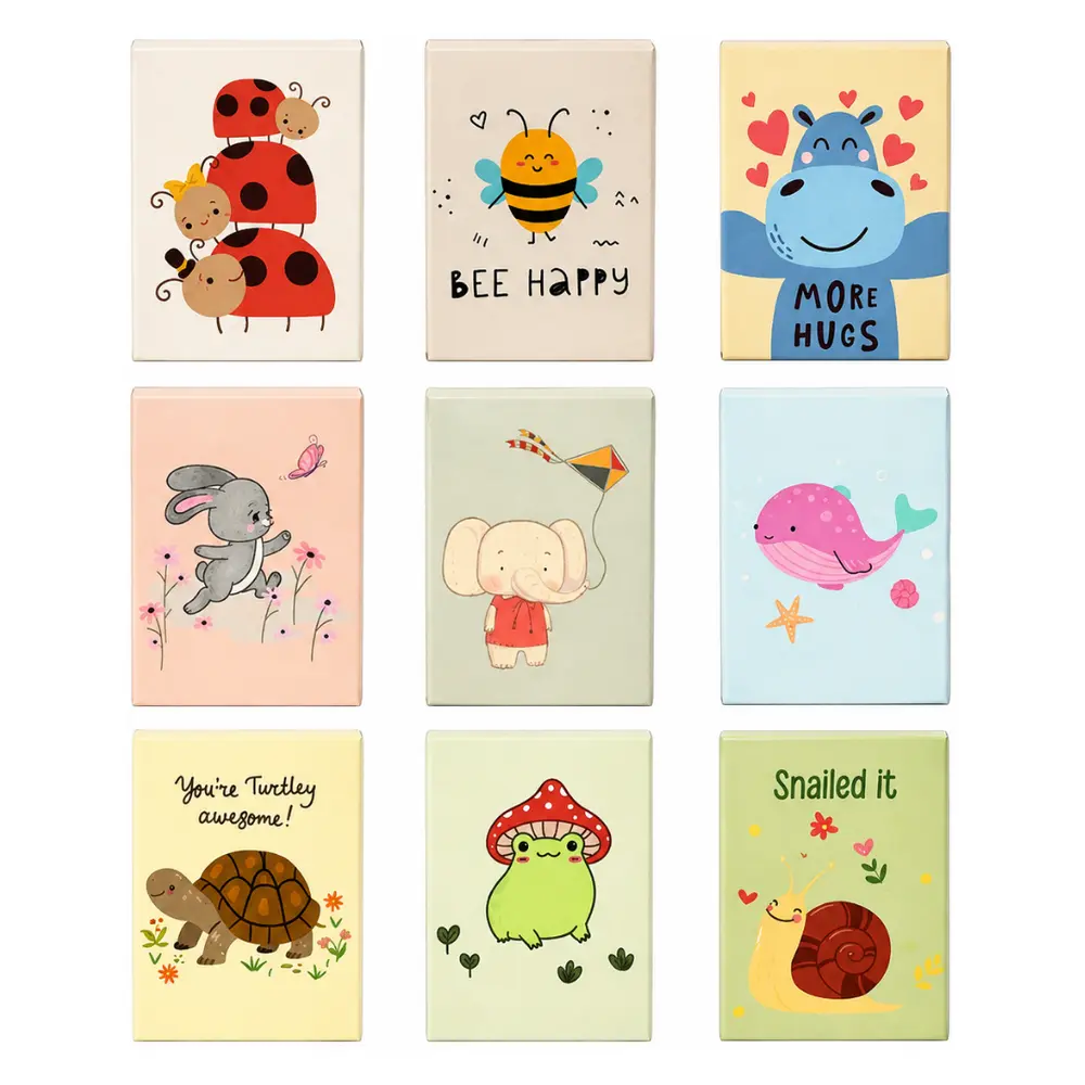 Sổ Ghi Chú In Hình Thú Mini, Memo Notepad Mini Animals, 60 Trang - UNCLE BILLS