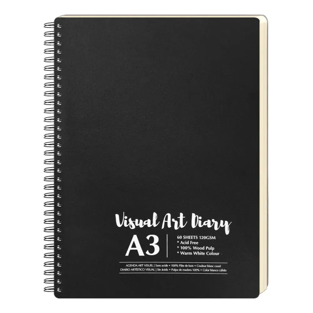 Tập / Vở Vẽ A3, A3 Visual Art Diary, 120gsm, 60 Tờ - UNCLE BILLS