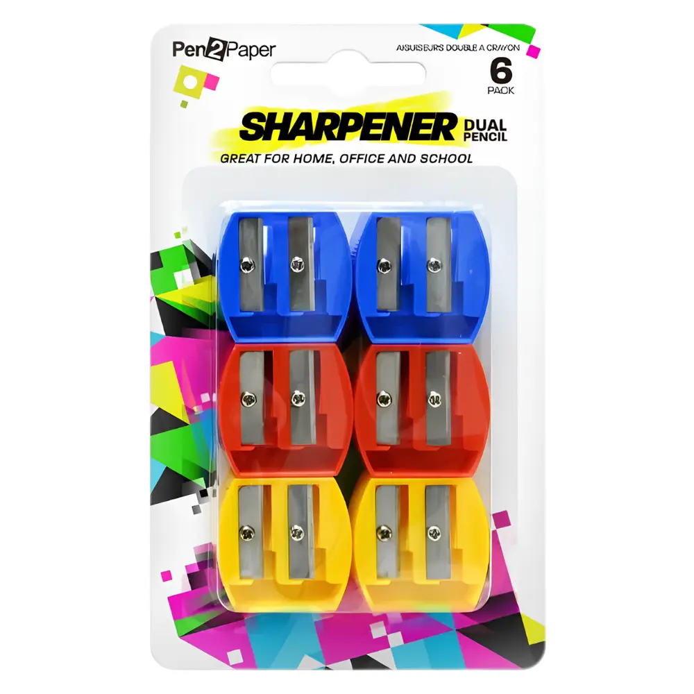 Chuốt Viết Chì Hai Đầu, Pen2Paper, Dual Pencil Sharpeners, 6 Cái - UNCLE BILLS
