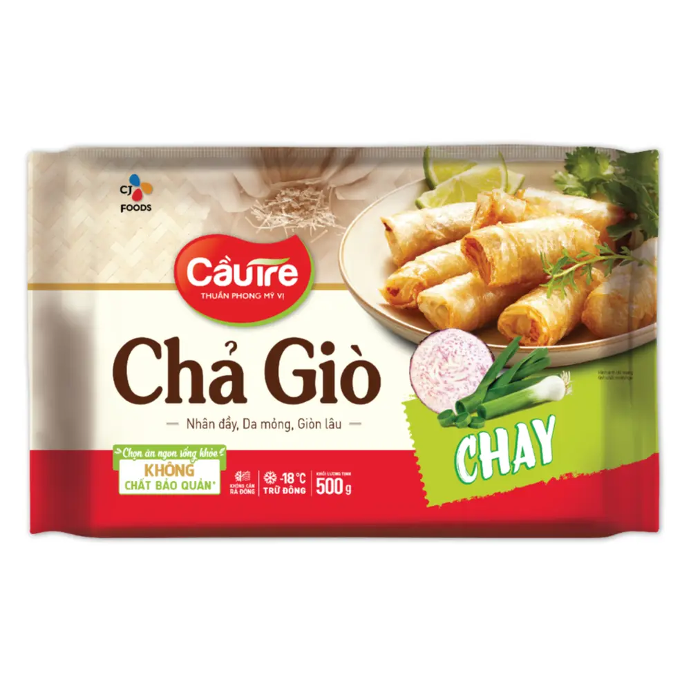Chả Giò Chay, Vegetarian Spring Roll (500g) - CAU TRE