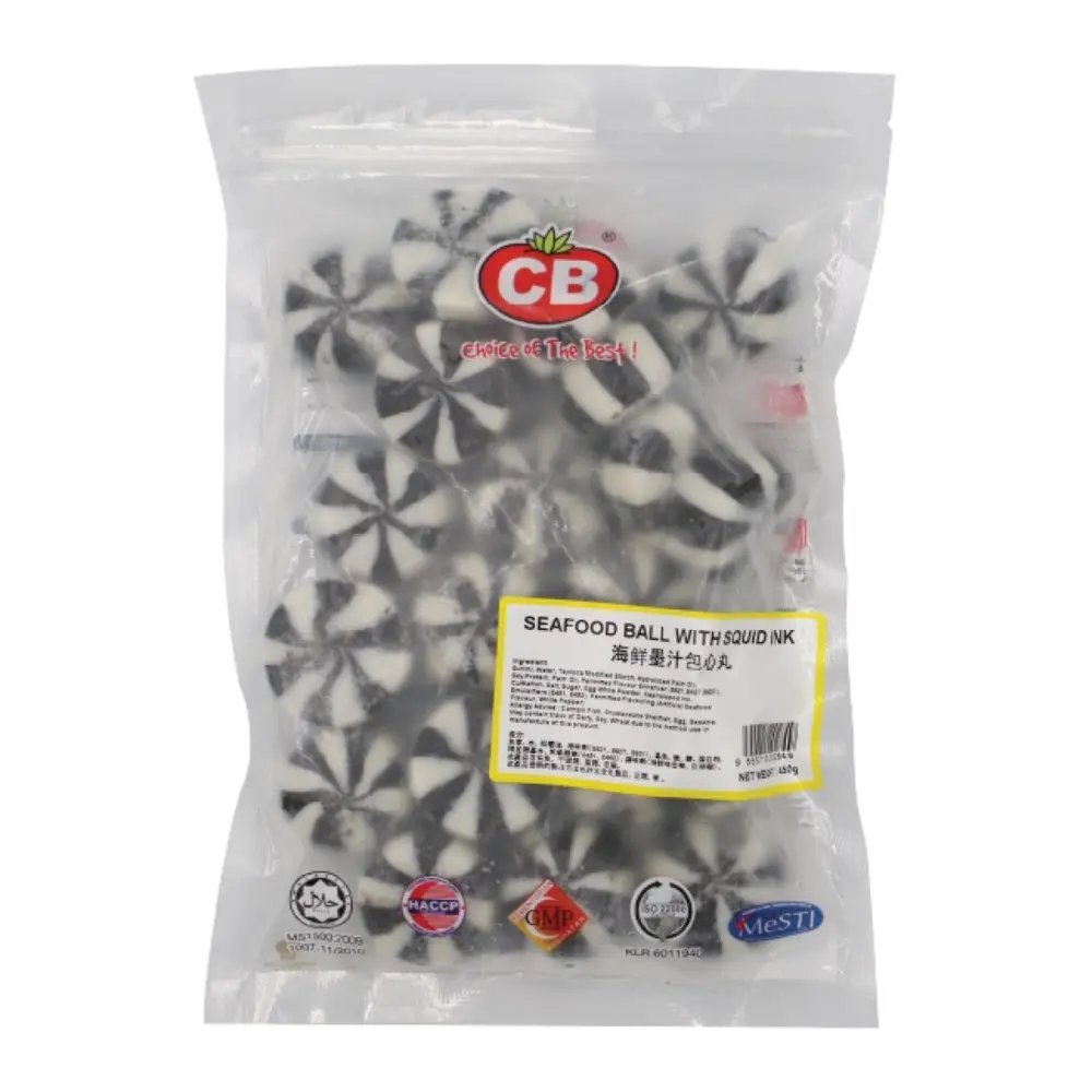 Viên Hải Sản Túi Mực, Seafood Ball with Squid Ink, 21 Viên (500g) - CB