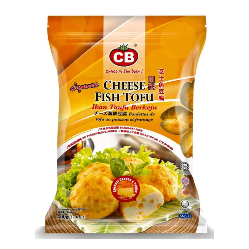 Cá Viên Đậu Hũ Phô Mai, Japanese Cheese Fish Tofu, 17.63 oz (500g) - CB