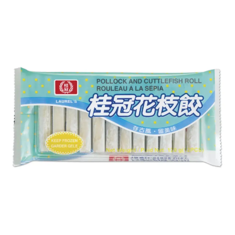 Há Cảo Nhân Mực, Pollock & Cuttlefish Roll, 10 Cái (100g) - LAUREL