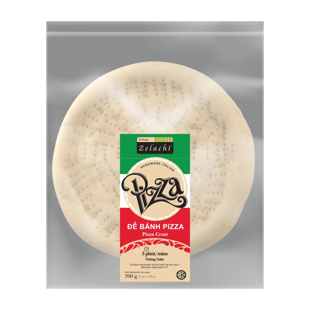 Đế Bánh Pizza, Handmade Italian Pizza, Pizza Crust, 3 Cái (390g) - BOTTEGA ZELACHI
