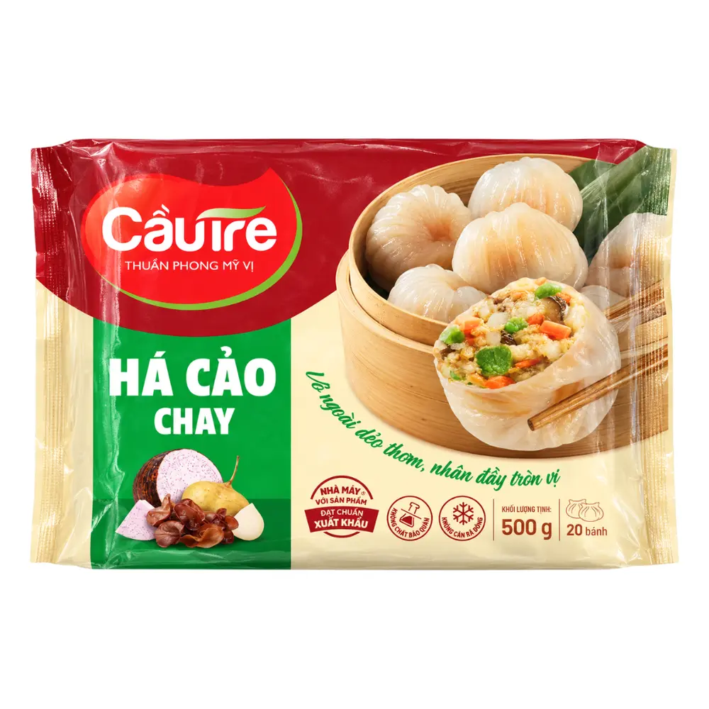 Há Cảo Chay, Vegetarian Dumplings, 20 Bánh (500g) - CAU TRE