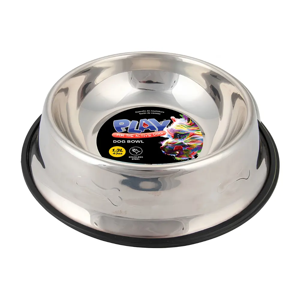 Tô Đựng Thức Ăn Cho Chó, Play, Dog Bowl, Melamine Print, 43 oz (1.3L) - UNCLE BILLS
