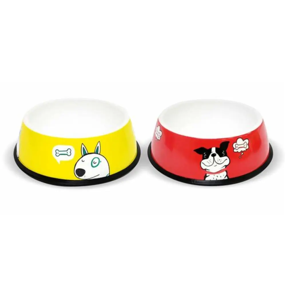 Tô Đựng Thức Ăn Cho Cún, Dog Bowl, Bone Print (400ml) - UNCLE BILLS