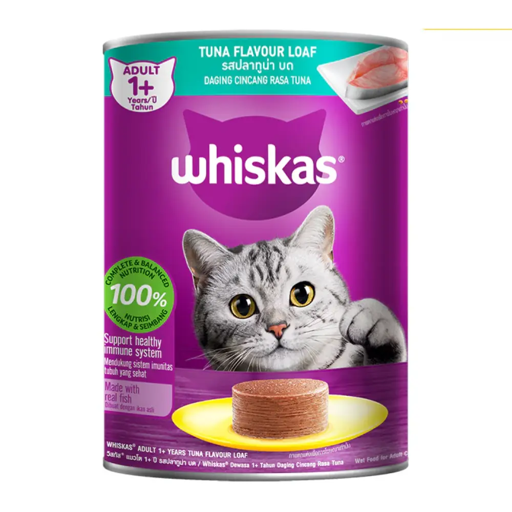 Thức Ăn Cho Mèo Vị Cá Ngừ, Cat Food, Tuna Flavor Loaf, Adult 1+ (400g) - WHISKAS