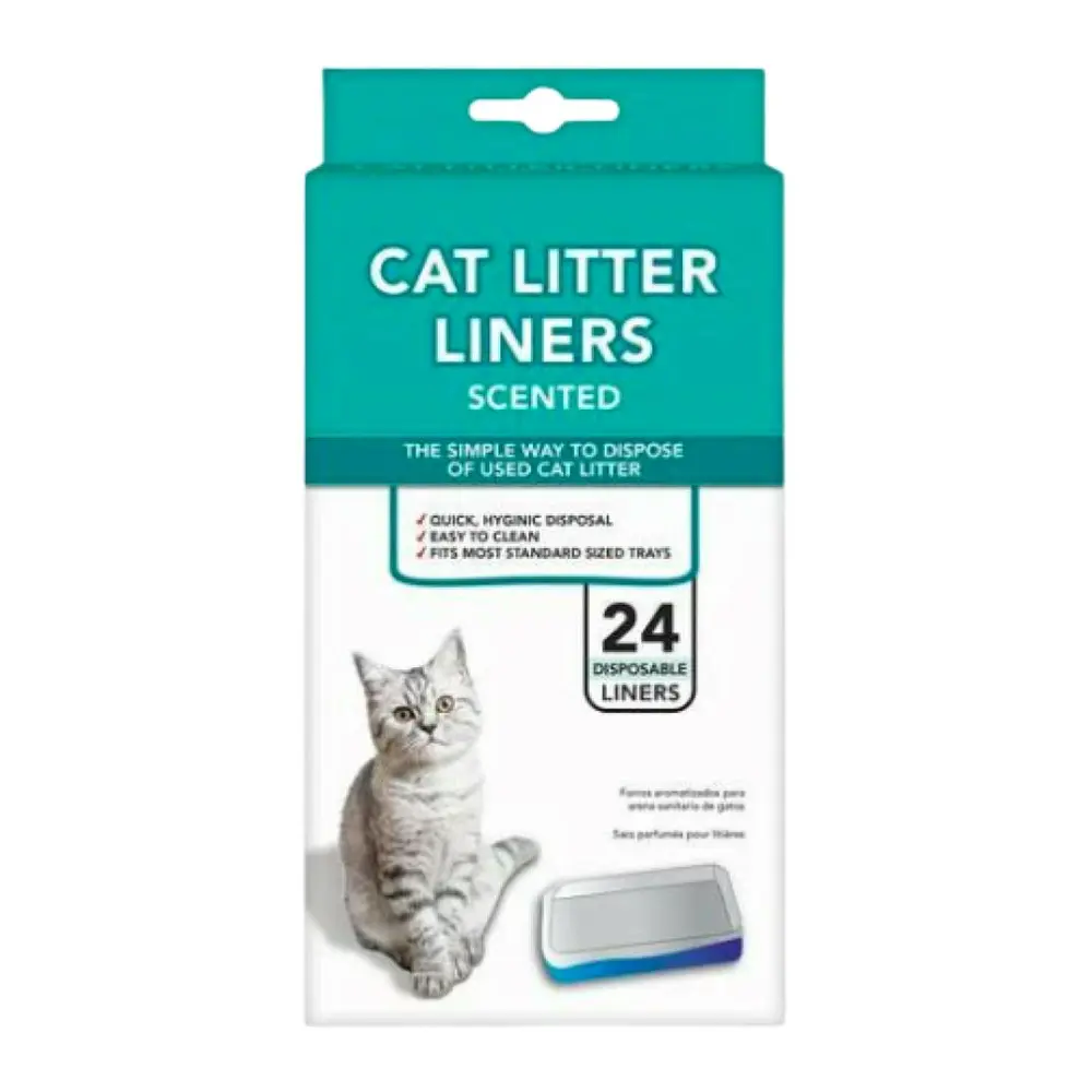 Túi Lót Vệ Sinh Cho Mèo, Cat Litter Liners, Scented, 24 Cái - UNCLE BILLS