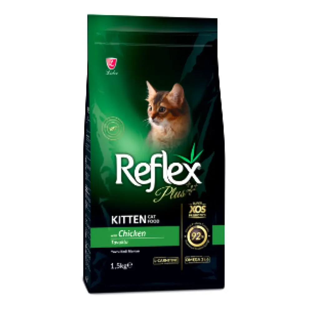 Thức Ăn Cho Mèo Con Vị Gà, Reflex Plus, Kitten Cat Food, Chicken (1.5kg) - LIDER PET FOOD