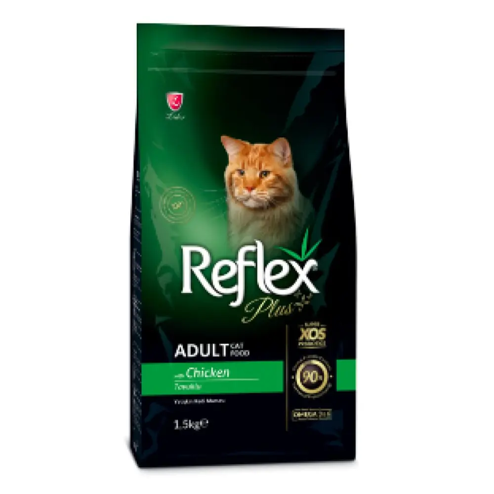 Thức Ăn Cho Mèo Lớn Vị Gà, Reflex Plus, Adult Cat Food, Chicken (1.5kg) - LIDER PET FOOD