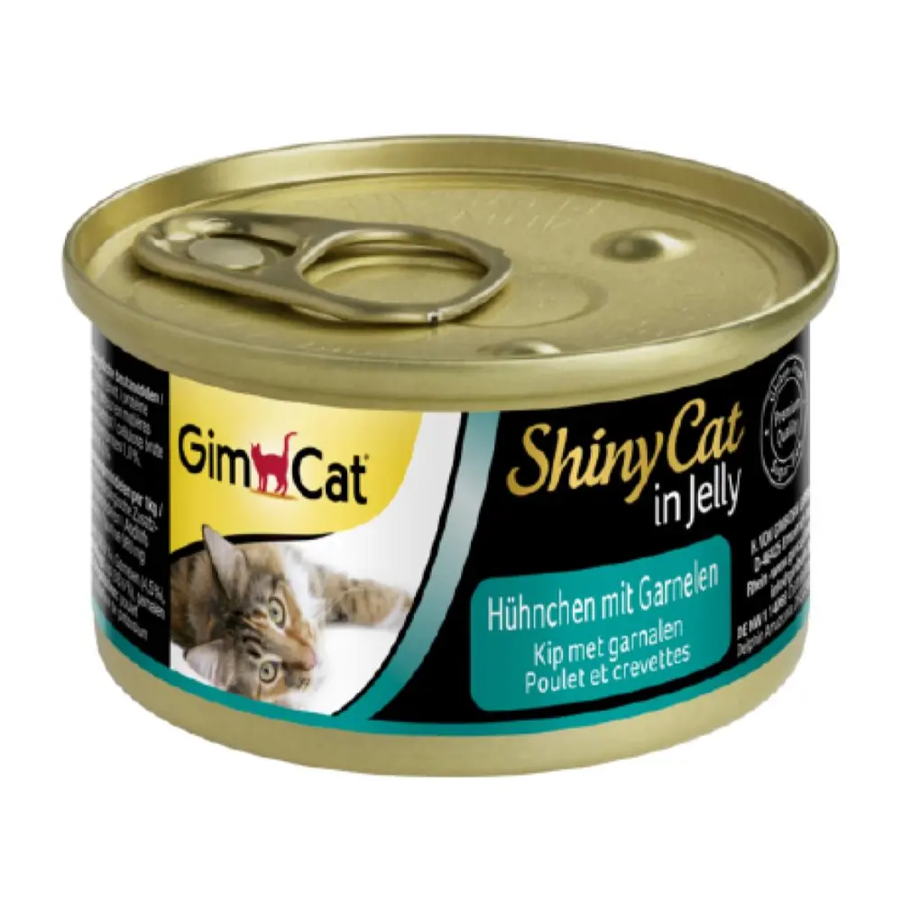 Thịt Gà & Tôm Cho Mèo, Shiny Cat in Jelly, Chicken with Shrimps (70g) - GIMCAT