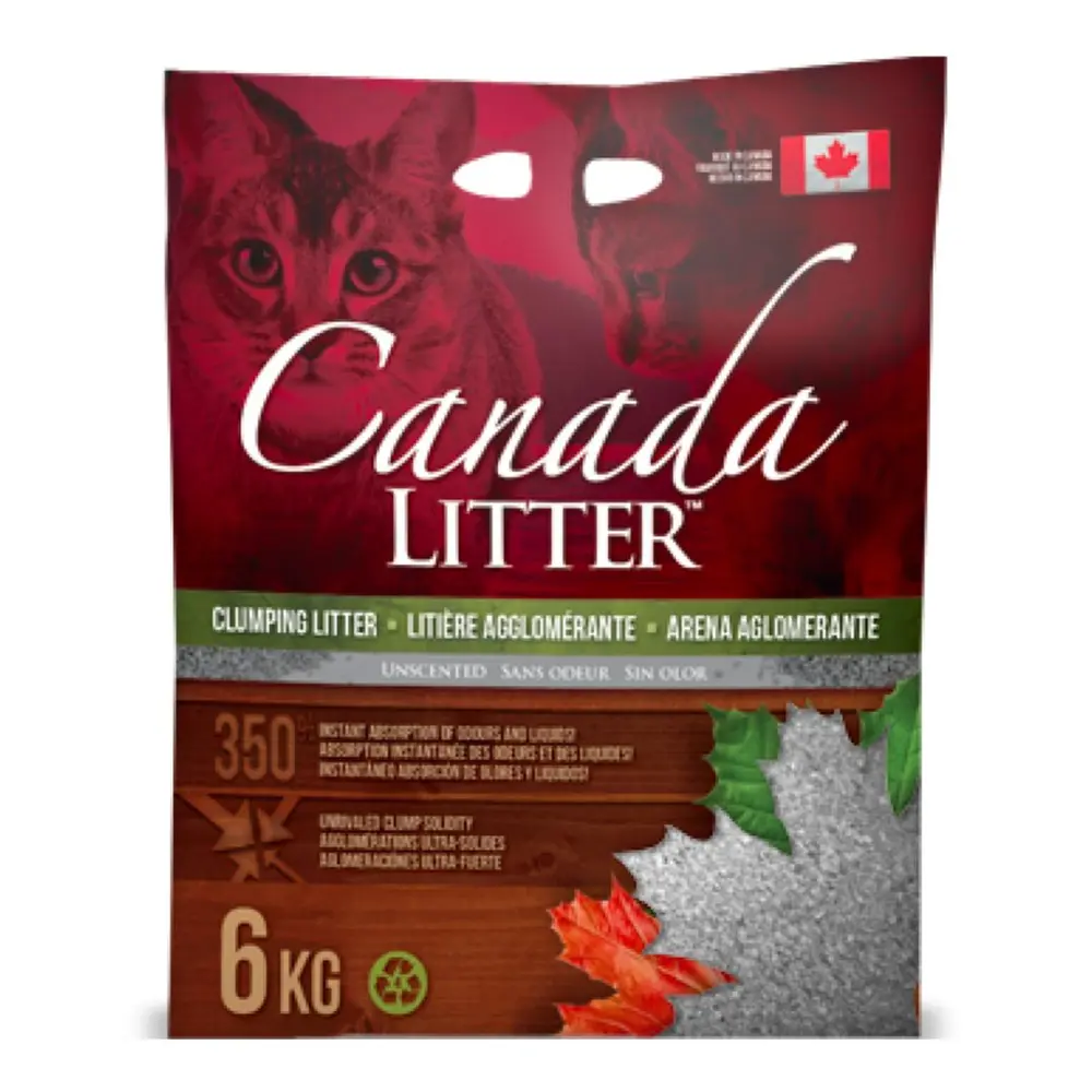 Cát Vệ Sinh Cho Mèo, Clumping Litter 350, Unscented (6kg) - CANADA LITTER