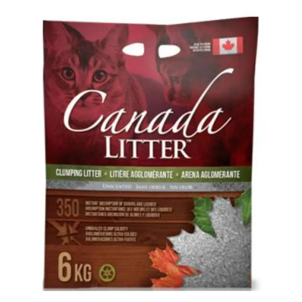 Cát Vệ Sinh Cho Mèo, Clumping Cat Litter, Unscented (6kg) - CANADA LITTER