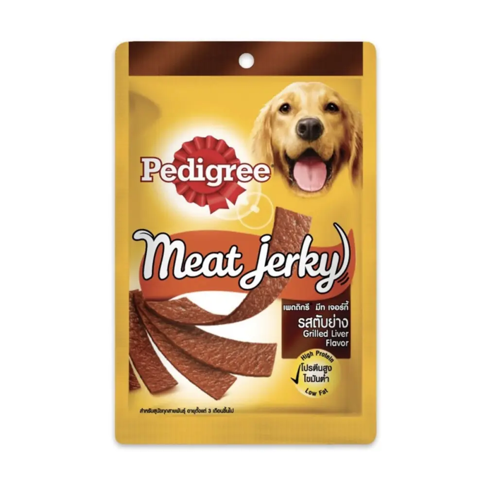 Snack Thưởng Cho Chó Vị Gan Nướng, Meat Jerky, Grilled Liver Flavor (80g) - PEDIGREE