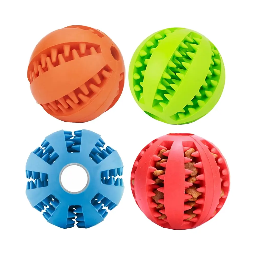 Bóng Đồ Chơi Cho Chó (Nhiều Mẫu), Play, Rubber Treat Ball with Sound for Dog - UNCLE BILLS
