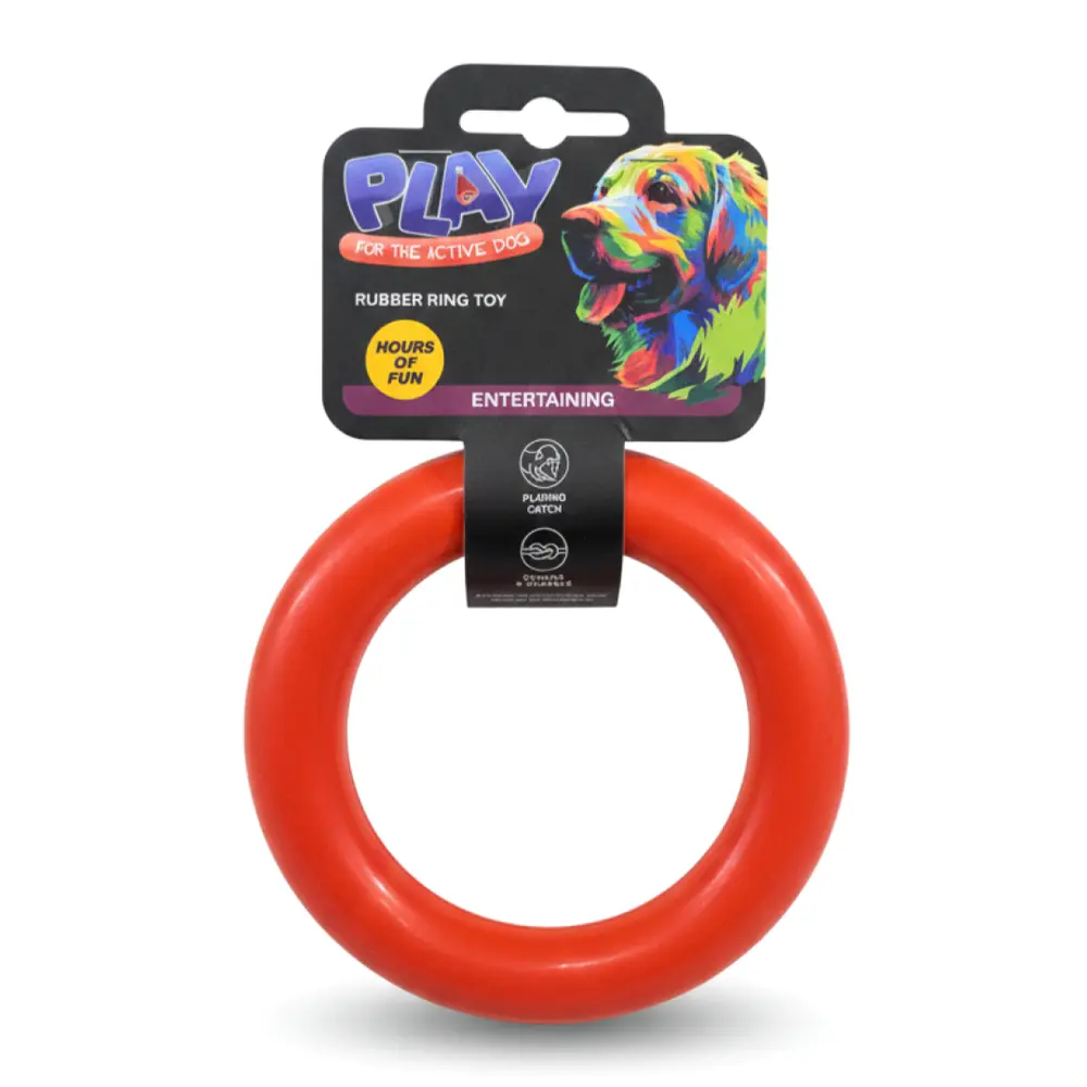 Vòng Cao Su Đồ Chơi Cho Cún (Nhiều Mẫu), Play, Rubber Ring Toy for Dog - UNCLE BILLS