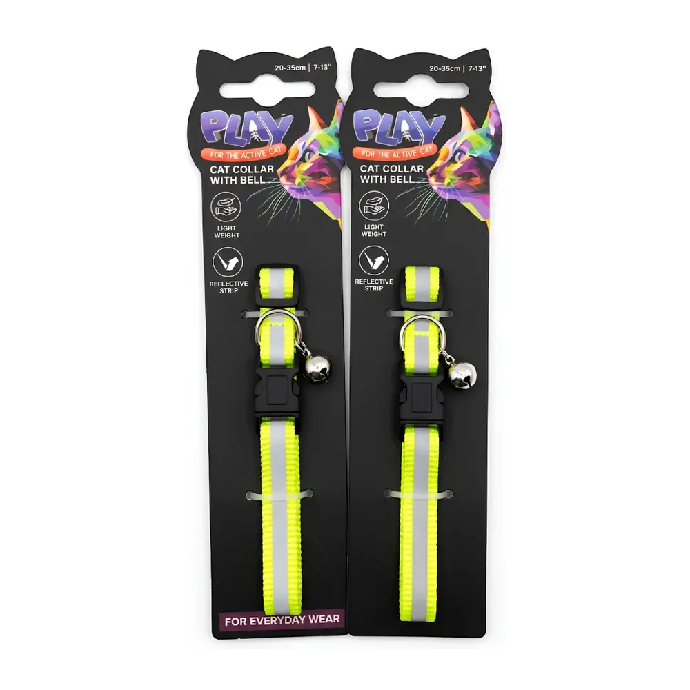 Dây Đeo Cổ Mèo Có Chuông, Play, Cat Collar with Bell Reflective (20 - 35cm) - UNCLE BILLS