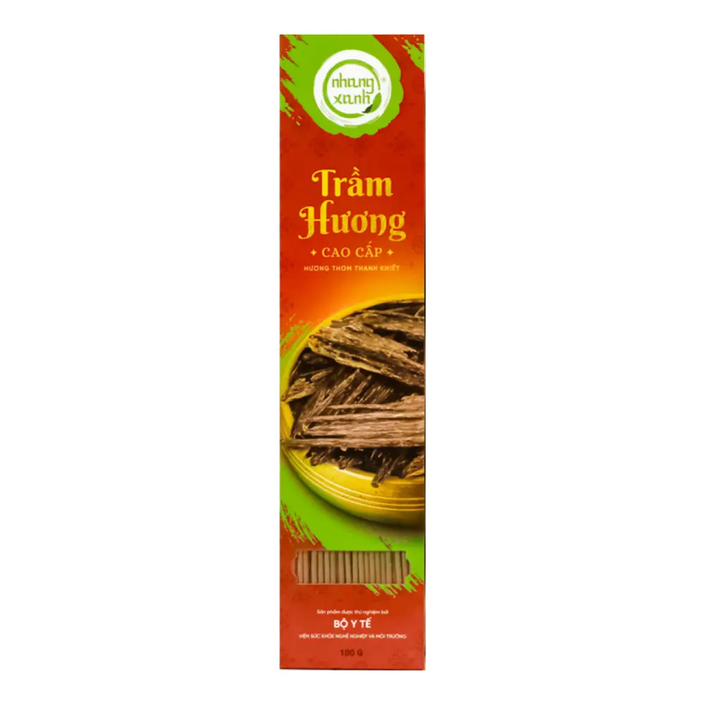 Trầm Hương Cao Cấp, Premium Agarwood Incense Sticks, 125 Cây, 30cm (100g) - NHANG XANH