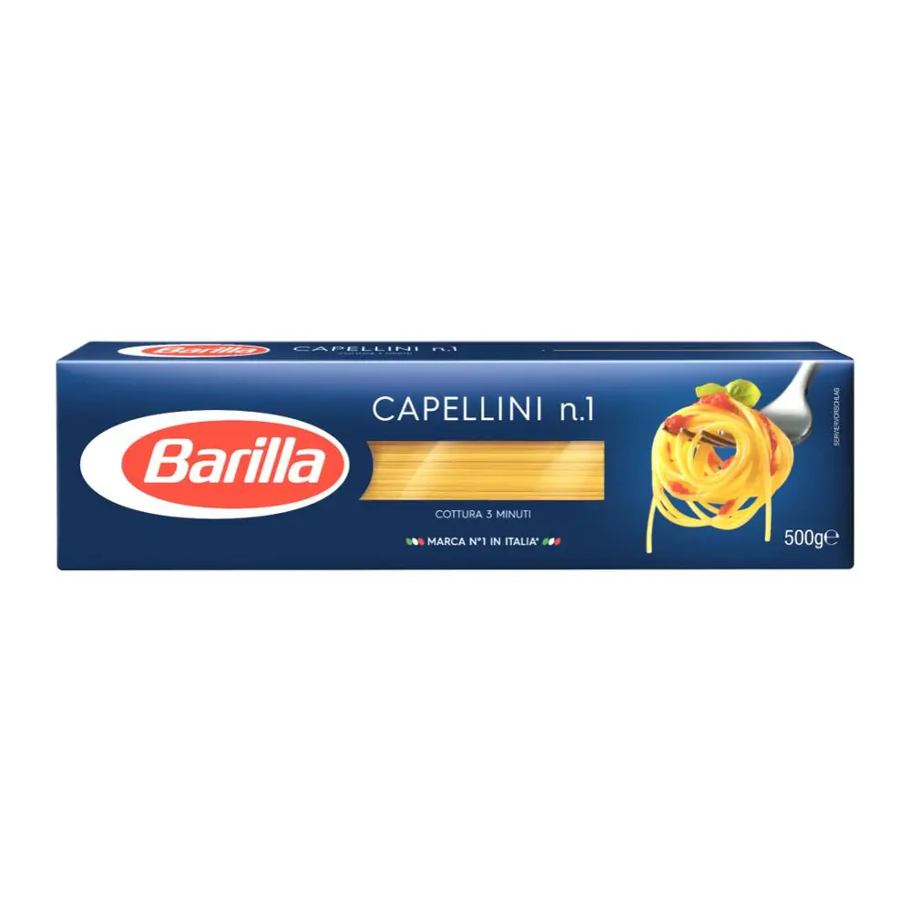 Mì Ý, Angel Hair, No. 1, 100% Durum Wheat Semolina Pasta (500g) - BARILLA