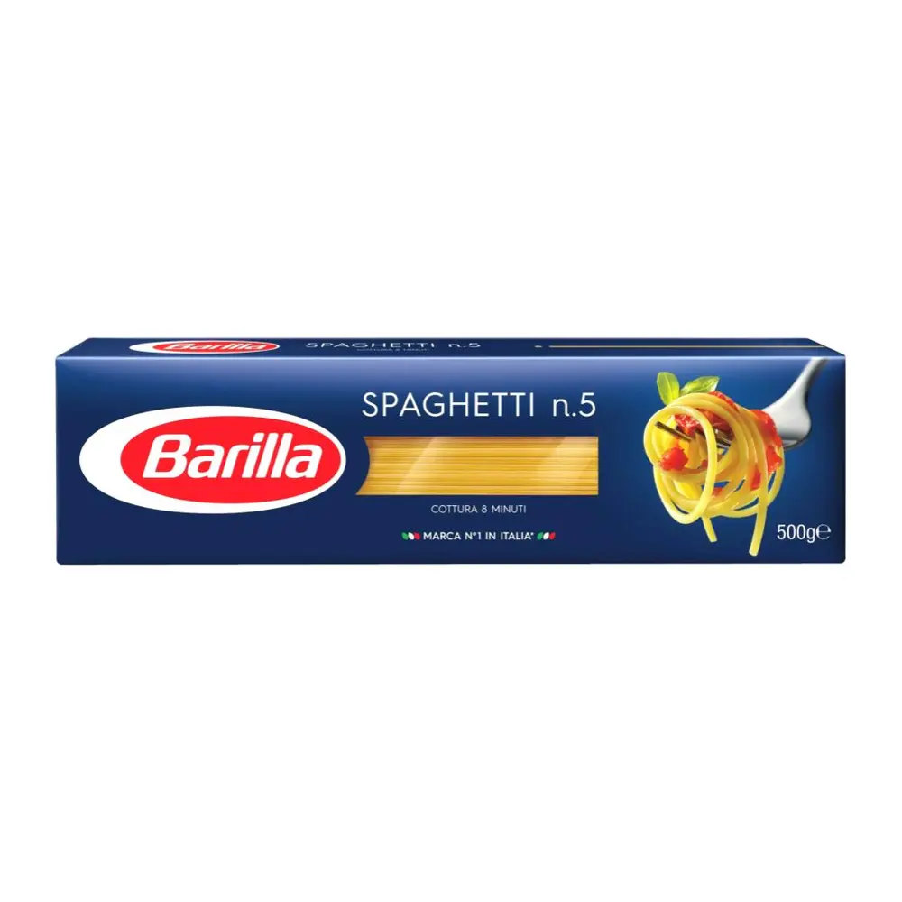 Mì Ý, Spaghetti, No. 5, Durum Wheat Semolina Pasta (500g) - BARILLA