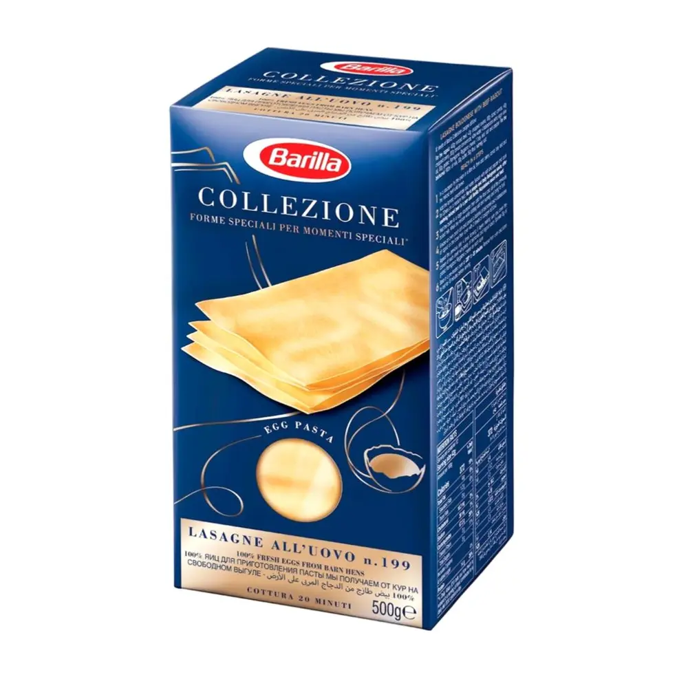 Mì Lá Lasagna, Collezione Lasagne All`Uovo (500g) - BARILLA