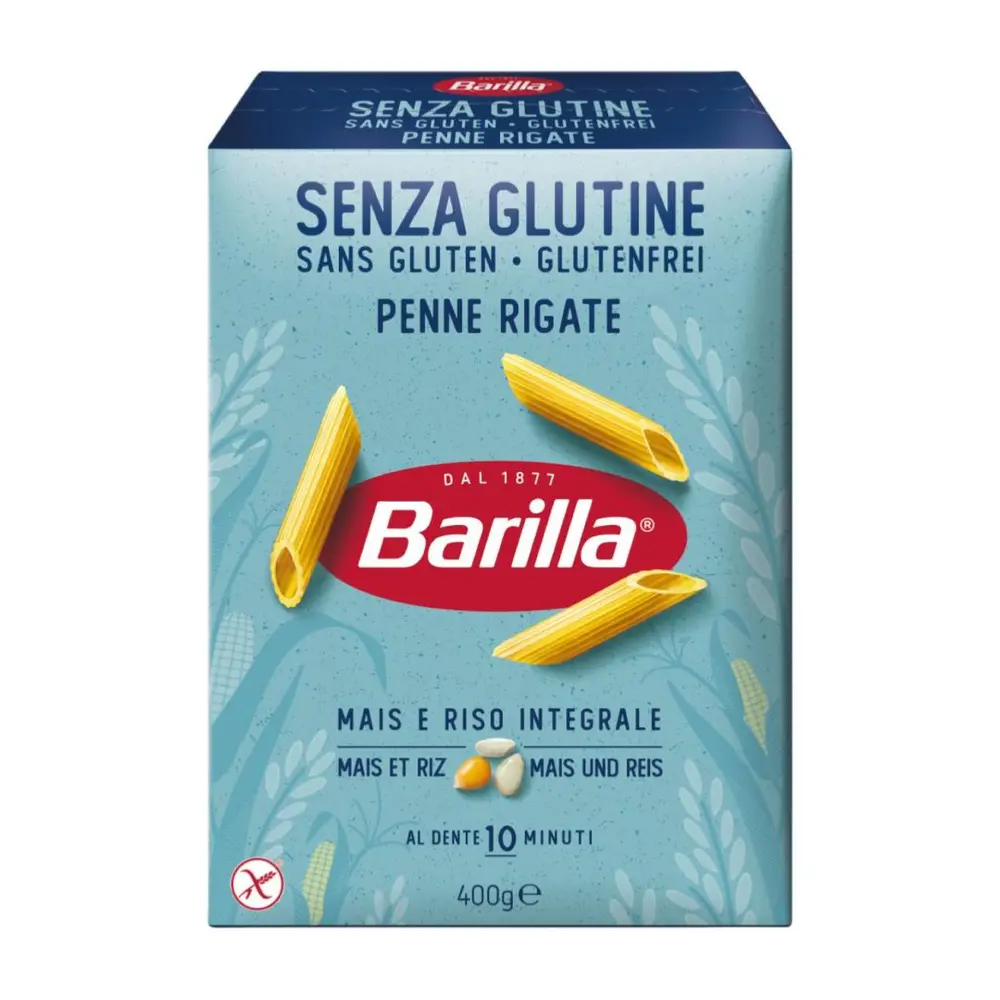 Nui Ống Gluten Free, Senza Glutine Penne Rigate, Mais & Riso (400g) - BARILLA