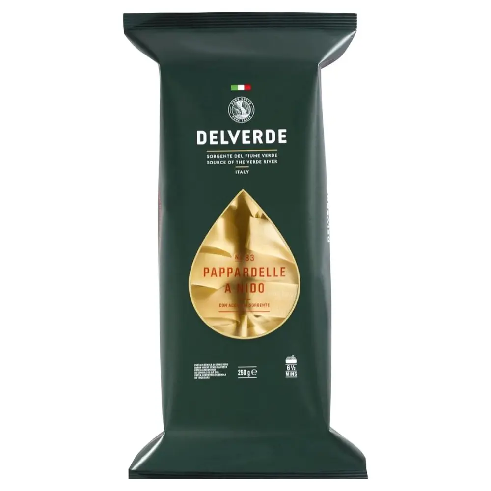 Mì Ý Sợi Dẹt, Pappardelle A Nido, No. 83 (250g) - DELVERDE