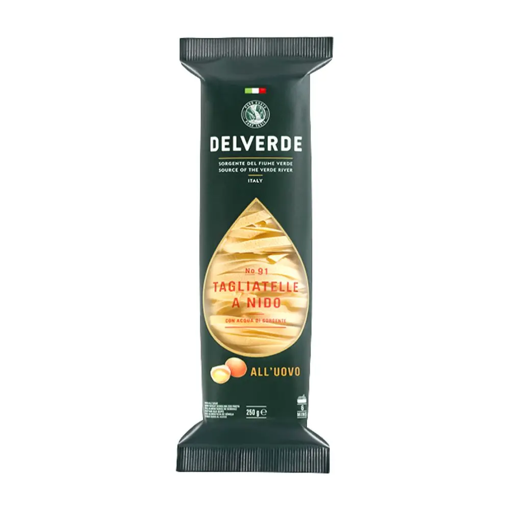 Mì Ý Sợi Dẹt, Tagliatelle A Nido, No. 91 (250g) - DELVERDE