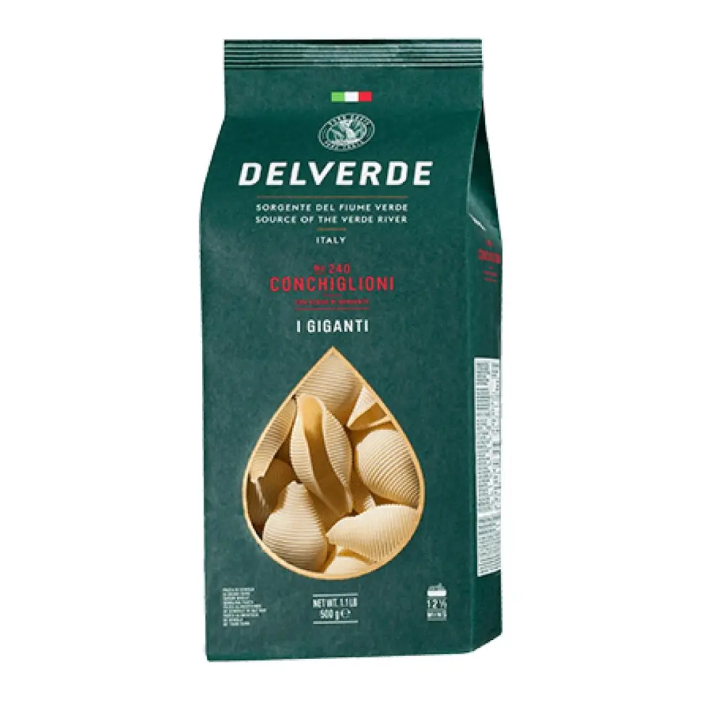Nui Hình Vỏ Sò, Conchiglioni I Giganti, No. 240 (500g) - DELVERDE