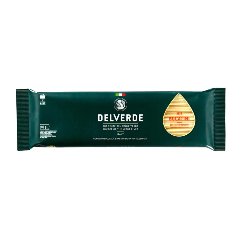 Mì Ý, Bucatini, No. 6 (500g) - DELVERDE