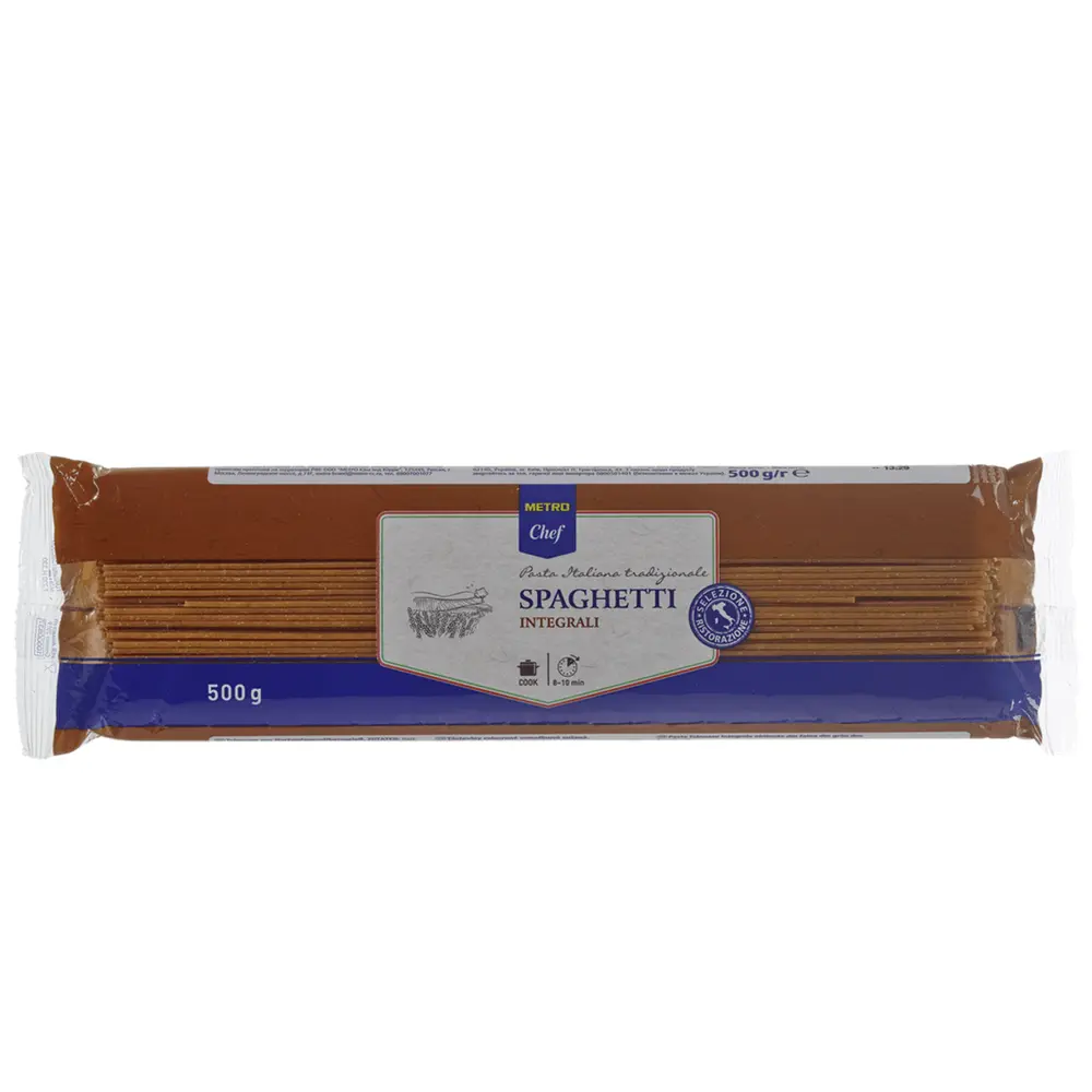 Mì Ý Nguyên Cám, Spaghetti Integrali, Whole Wheat (500g) - METRO CHEF