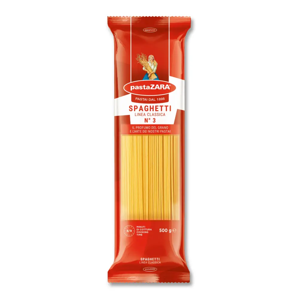 Mì Ý, Spaghetti, Linea Classica, No. 3 (500g) - PASTA ZARA