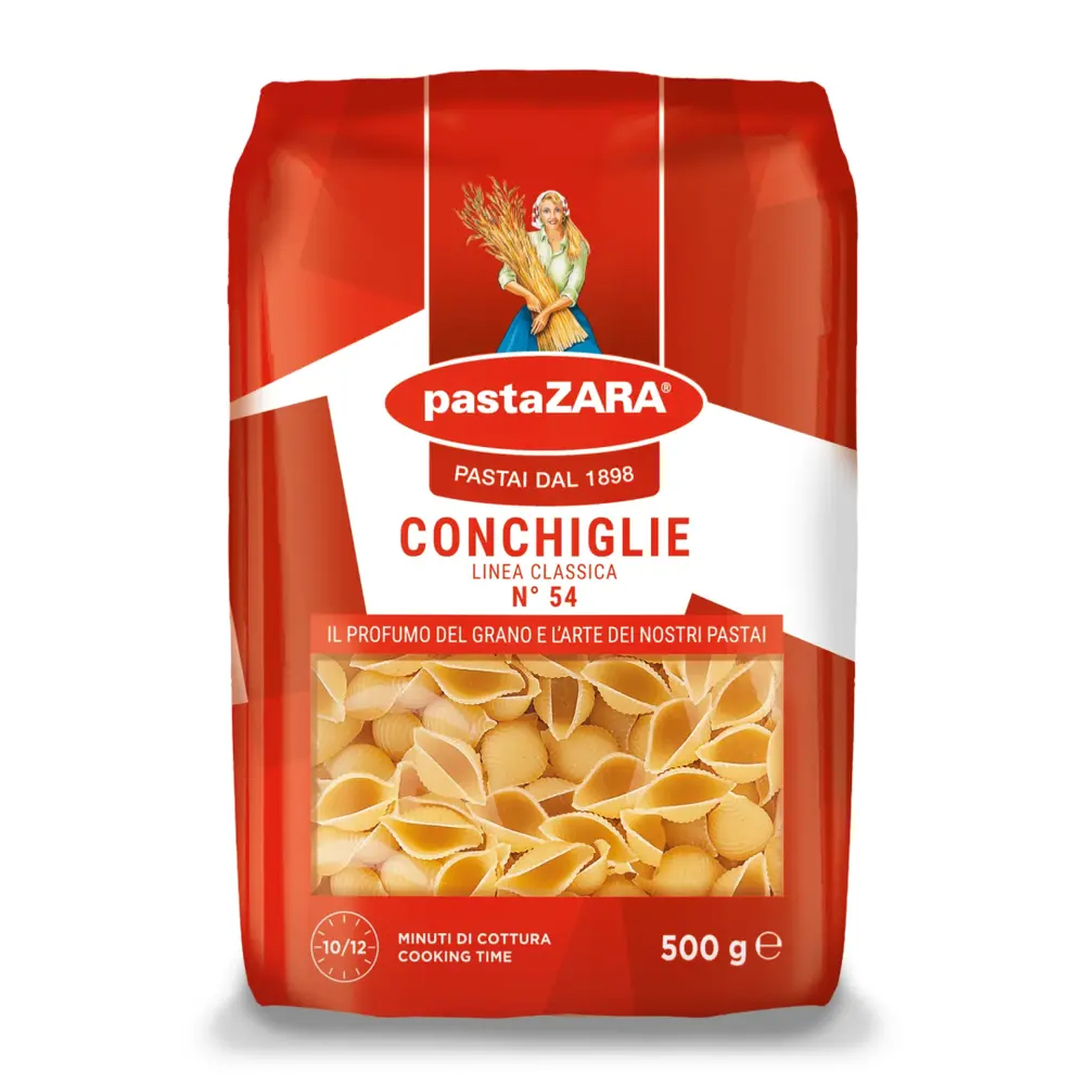 Nui Hình Vỏ Sò, Conchiglie, Linea Classica, No. 54 (500g) - PASTA ZARA