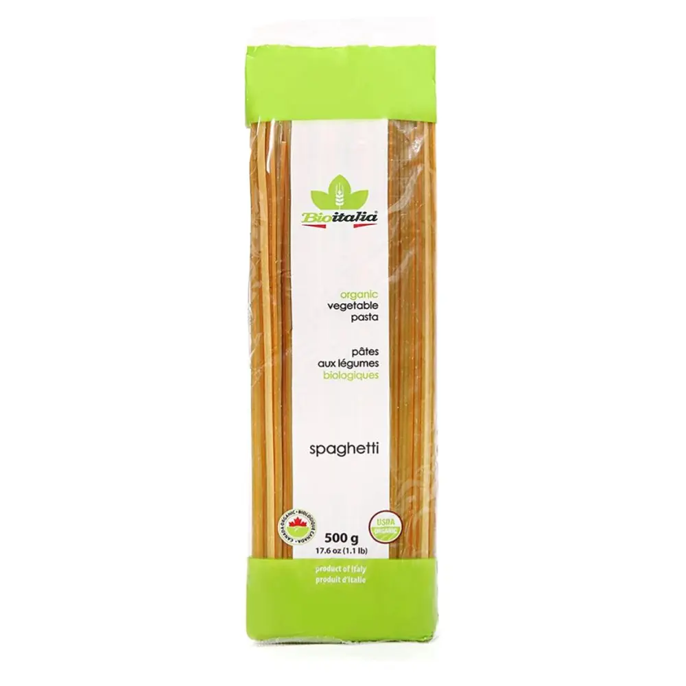 Mì Ý Rau Củ Hữu Cơ, Organic Vegetable Pasta, Spaghetti (500g) - BIOITALIA
