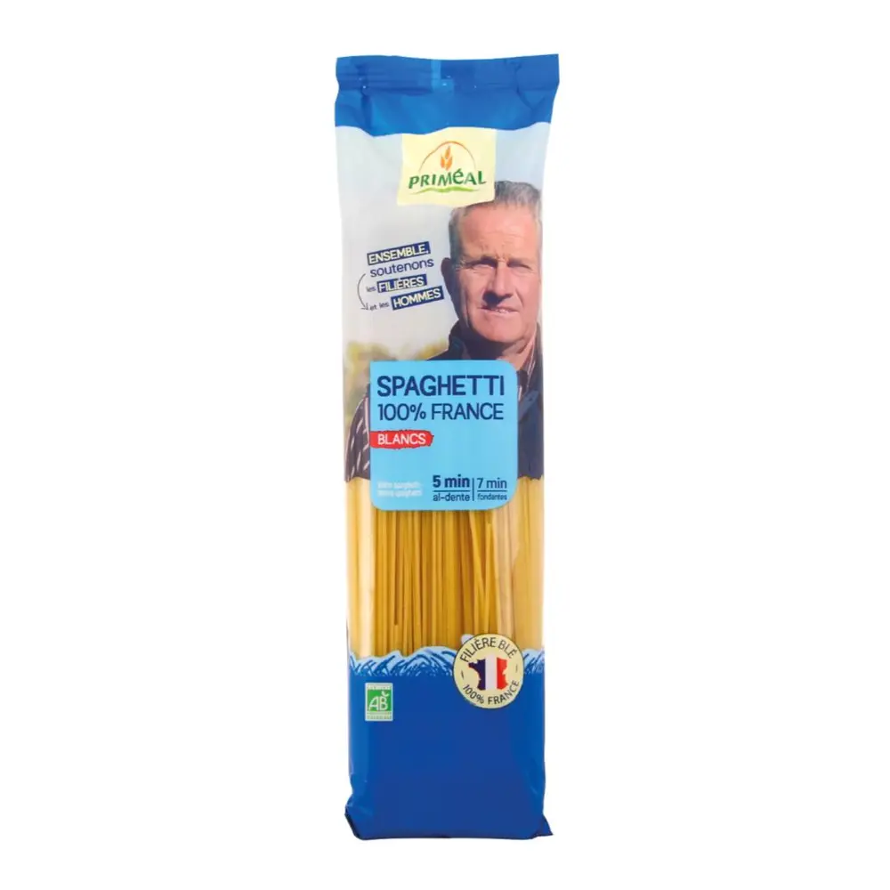 Mì Ý Trắng Hữu Cơ, Organic White Spaghetti, Blancs (500g) - PRIMÉAL