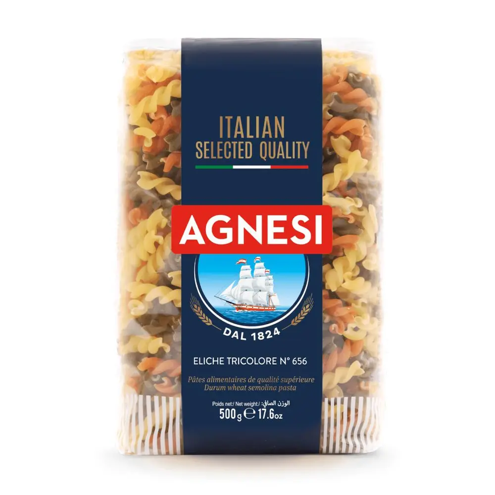 Nui Xoắn 3 Màu, Eliche Tricolore, No. 656, 17.6 oz (500g) - AGNESI